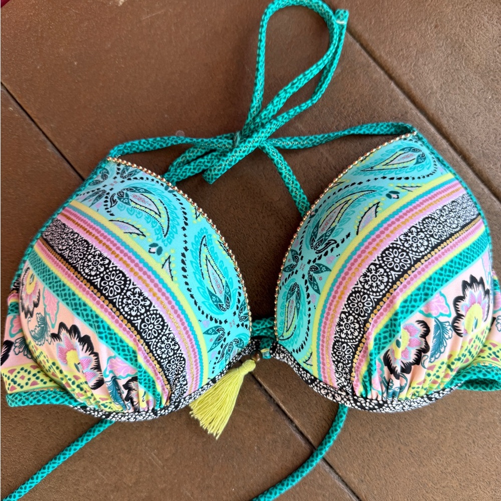 Colorful Paisley Bikini Top